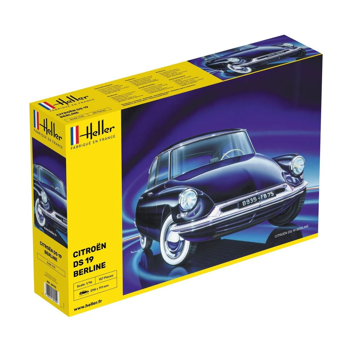 Citroen DS 19 Berline 1/16 Heller Heller HEL-80795 - 1