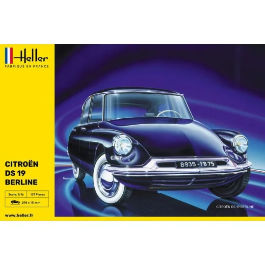 HEL-80795-Citroen DS 19 Berline 1/16 Heller - HEL-80795