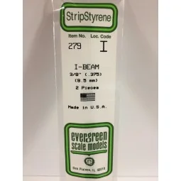 I-profile 9.5x350mm Ref: 279 - Evergreen - S1370279 - S1370279