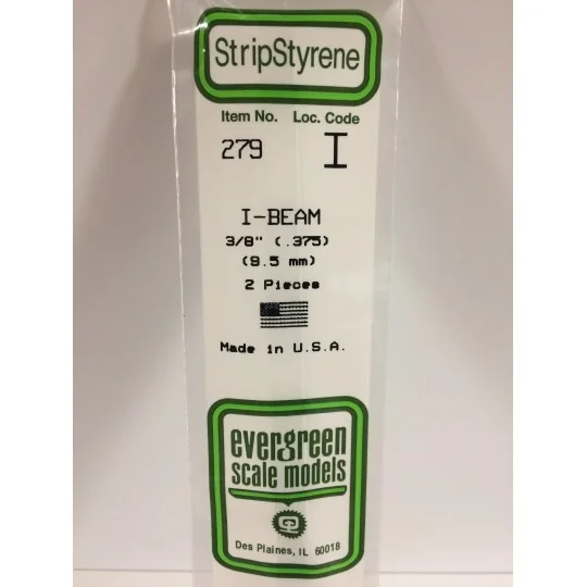 S1370279-I-profile 9.5x350mm Ref: 279 - Evergreen - S1370279