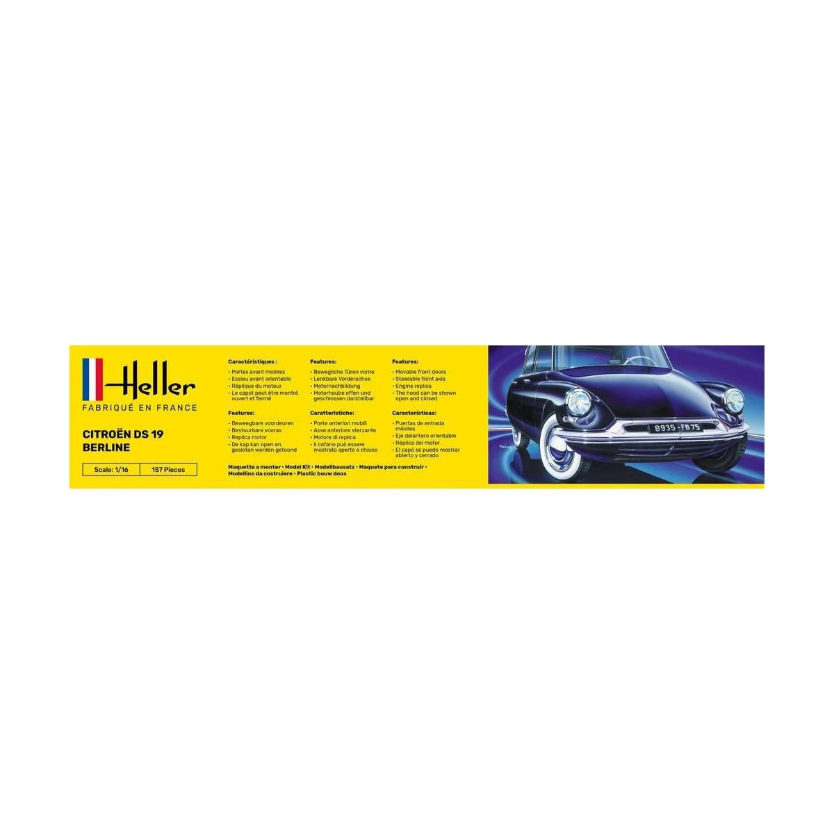 Citroen DS 19 Berline 1/16 Heller Heller HEL-80795 - 4