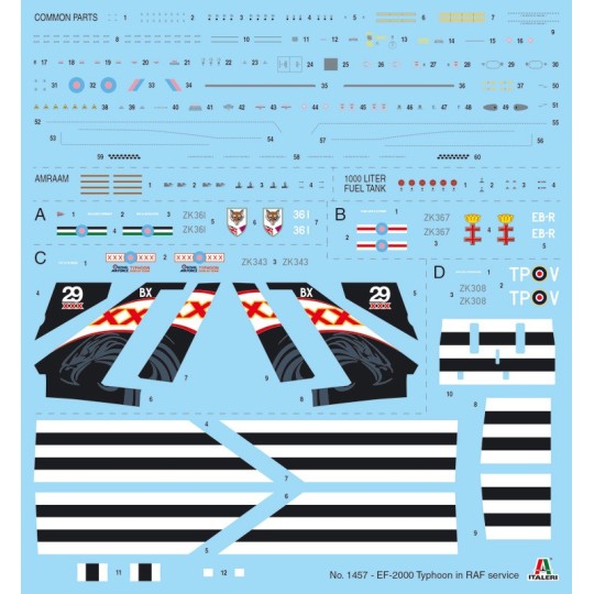 I1457-EF-2000 Eurofighter Typhoon RAF 1/72 Italeri
