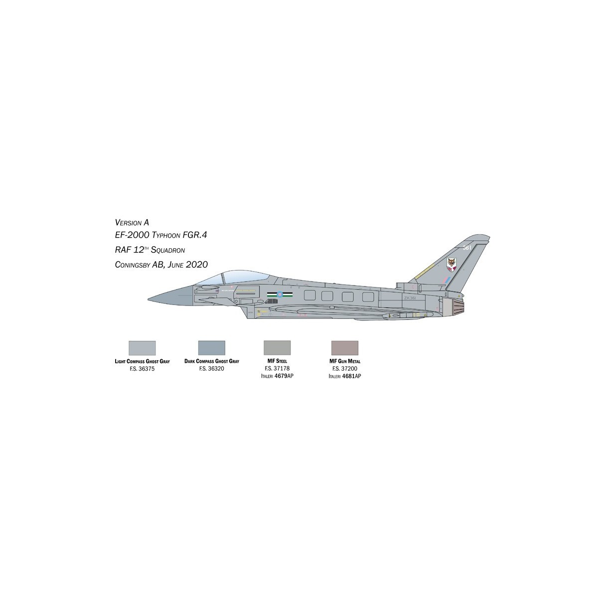 EF-2000 Eurofighter Typhoon RAF 1/72 Italeri Italeri I1457 - 4 EF-2000 Eurofighter Typhoon RAF 1/72 Italeri Italeri I1457 - 4