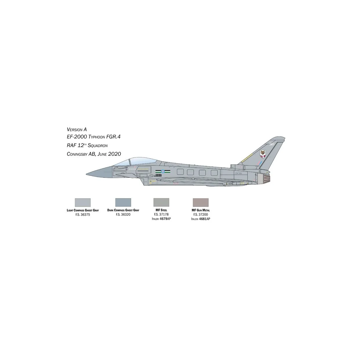 EF-2000 Eurofighter Typhoon RAF 1/72 Italeri Italeri I1457 - 4 EF-2000 Eurofighter Typhoon RAF 1/72 Italeri Italeri I1457 - 4