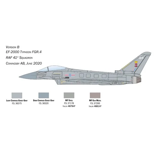 EF-2000 Eurofighter Typhoon RAF 1/72 Italeri Italeri I1457 - 5 I1457-EF-2000 Eurofighter Typhoon RAF 1/72 Italeri - I1457