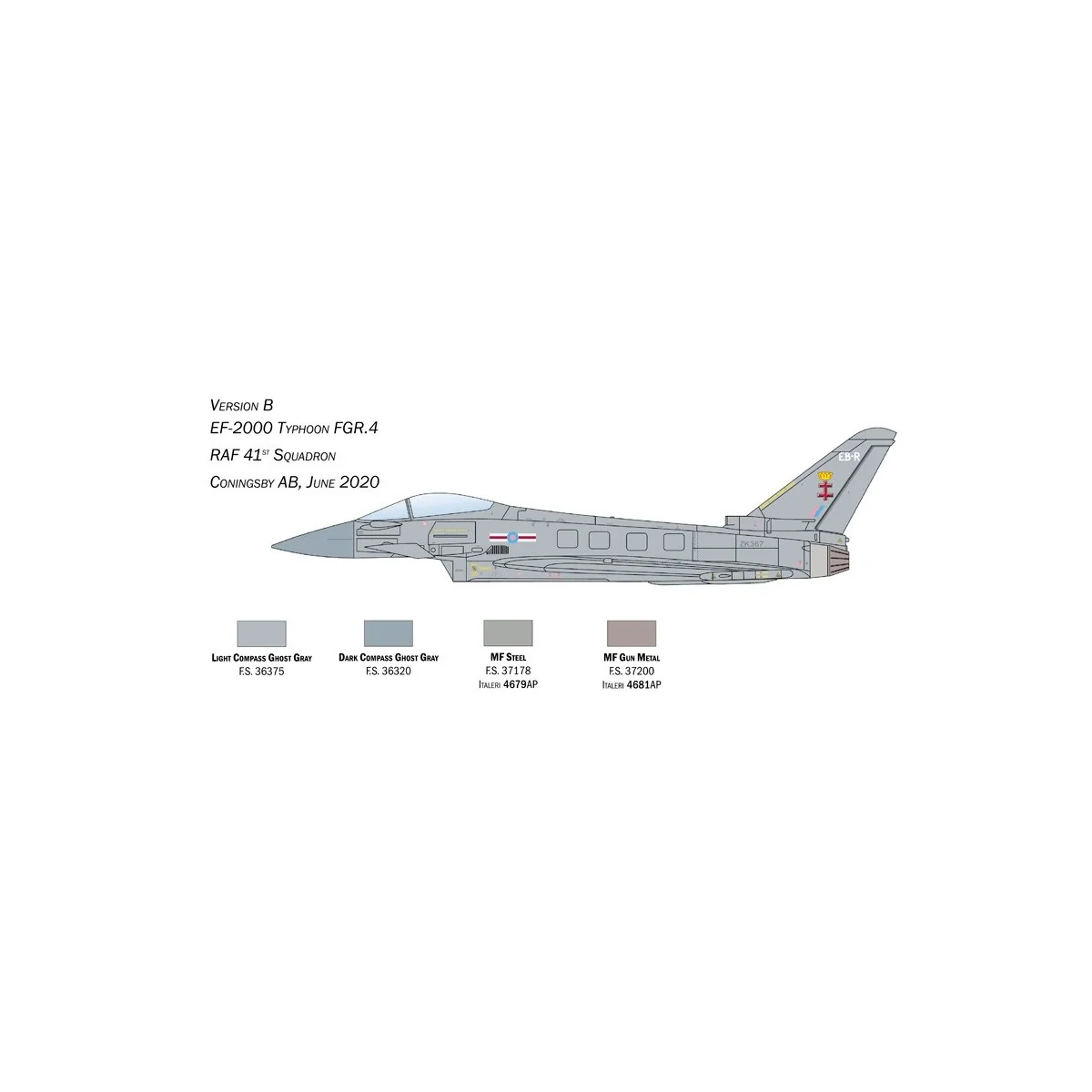 EF-2000 Eurofighter Typhoon RAF 1/72 Italeri Italeri I1457 - 5