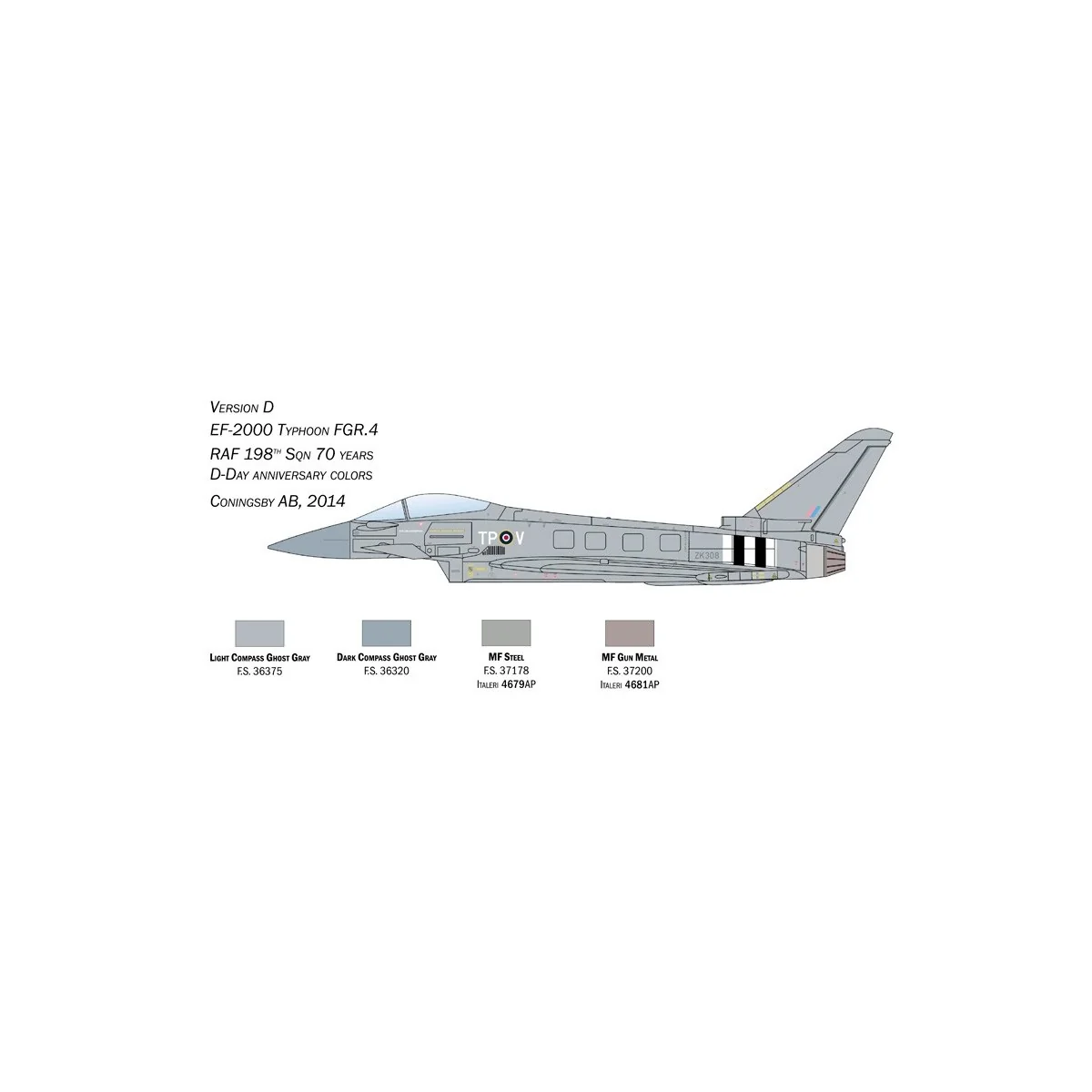 EF-2000 Eurofighter Typhoon RAF 1/72 Italeri Italeri I1457 - 7 EF-2000 Eurofighter Typhoon RAF 1/72 Italeri Italeri I1457 - 7
