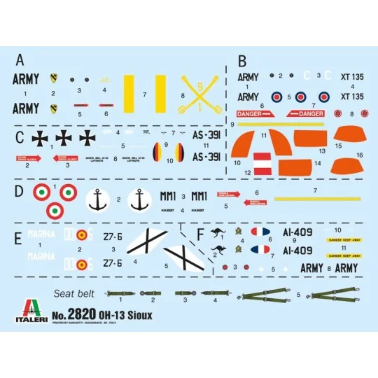 I2820-Hélicoptère OH-13 Sioux 1/48 Italeri - I2820