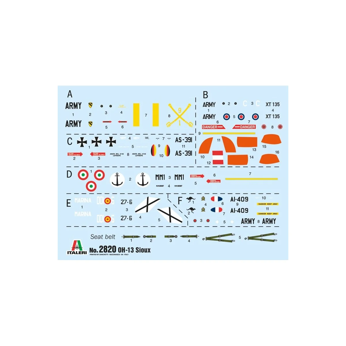 OH-13 Sioux 1/48 Italeri helicopter Italeri I2820 - 3