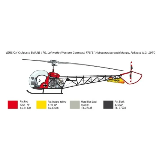 I2820-OH-13 Sioux 1/48 Italeri helicopter - I2820