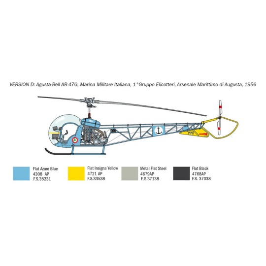 I2820-OH-13 Sioux 1/48 Italeri helicopter