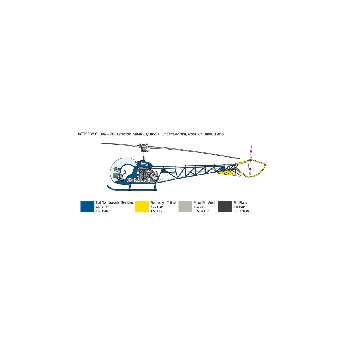 OH-13 Sioux 1/48 Italeri helicopter Italeri I2820 - 8
