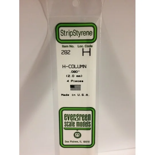 Profile: 2.0x350mm Ref: 282 - Evergreen - S1370282 S1370282-H profile 2.0x350mm Ref: 282 - Evergreen - S1370282