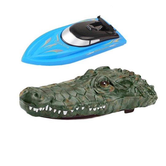 SV-30090-Bateau Croco Racer 2 en 1 bleu 2.4Ghz RTR Siva