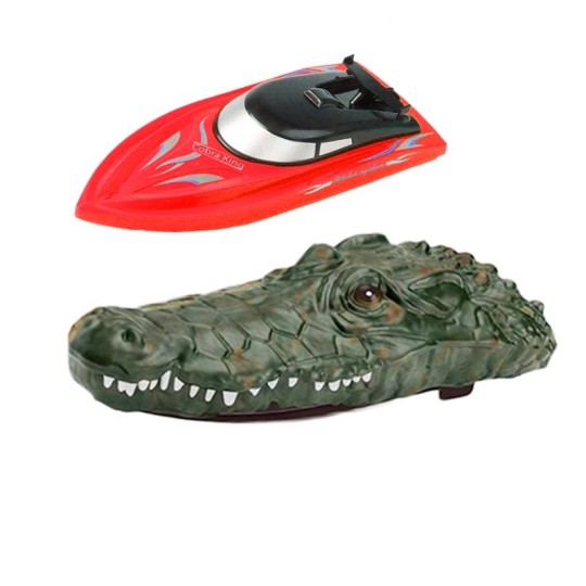 SV-30095-Bateau Croco Racer 2 en 1 rouge 2.4Ghz RTR Siva