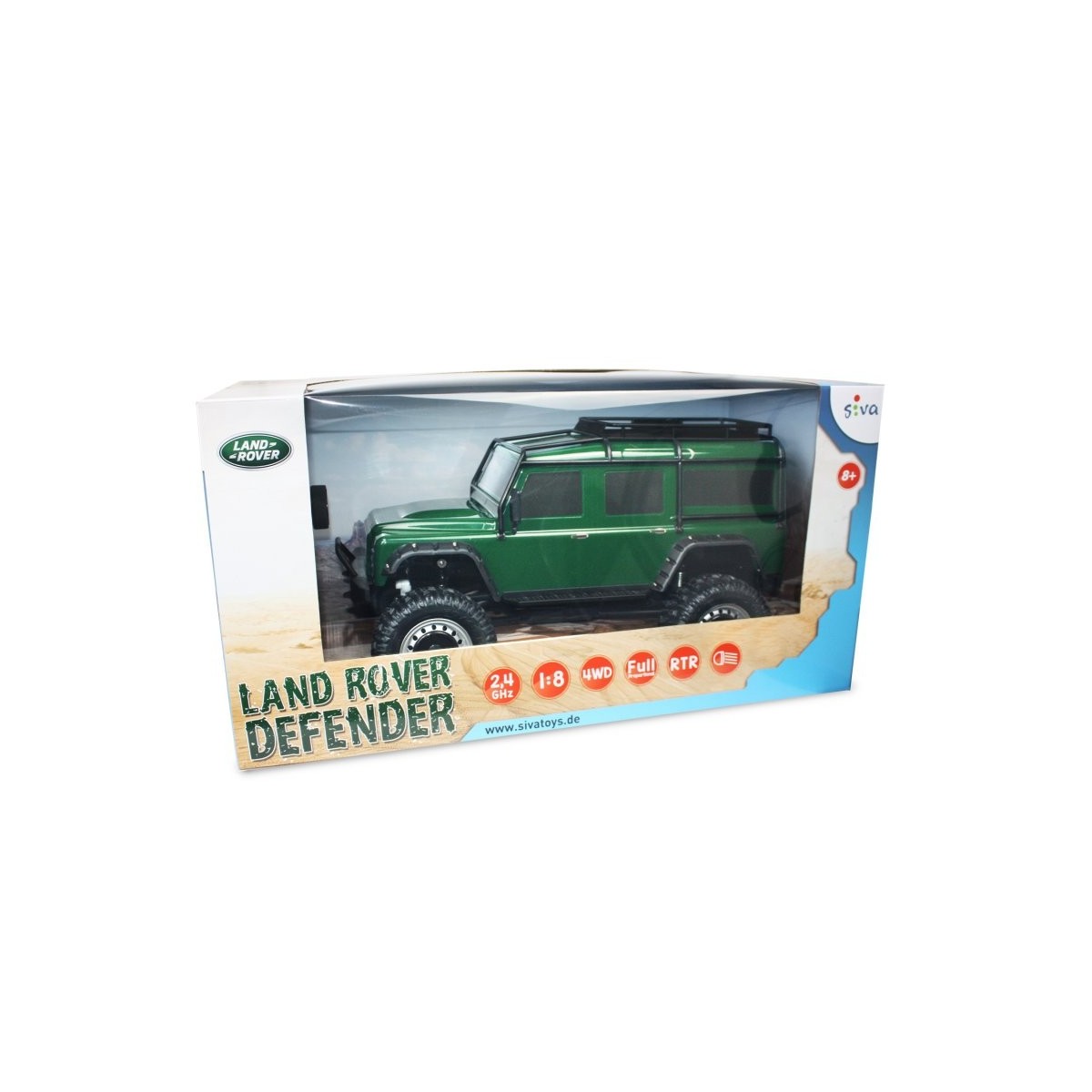 Crawler Land Rover Defender Vert 4WD 2.4Ghz 1/8 RTR Siva Siva SV-50560 - 7