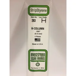 H-profile 2.5x350mm Ref: 283 - Evergreen - S1370283 - S1370283