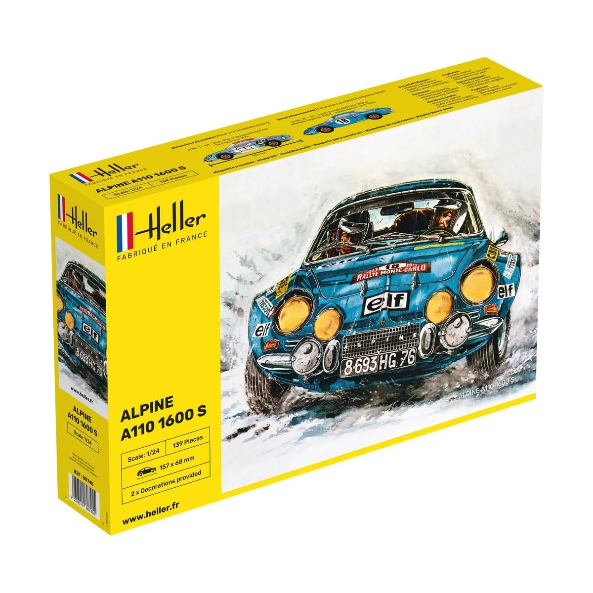 copy of Renault R8 Gordini 1/24 Heller Heller HEL-80745 - 1 copy of Renault R8 Gordini 1/24 Heller Heller HEL-80745 - 1