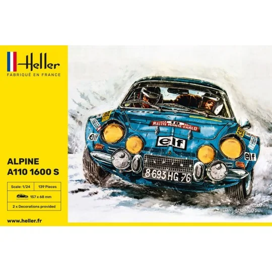 Alpine A110 1600 S 1/24 Heller Heller HEL-80745 - 2 HEL-80745-Alpine A110 1600 S 1/24 Heller - HEL-80745
