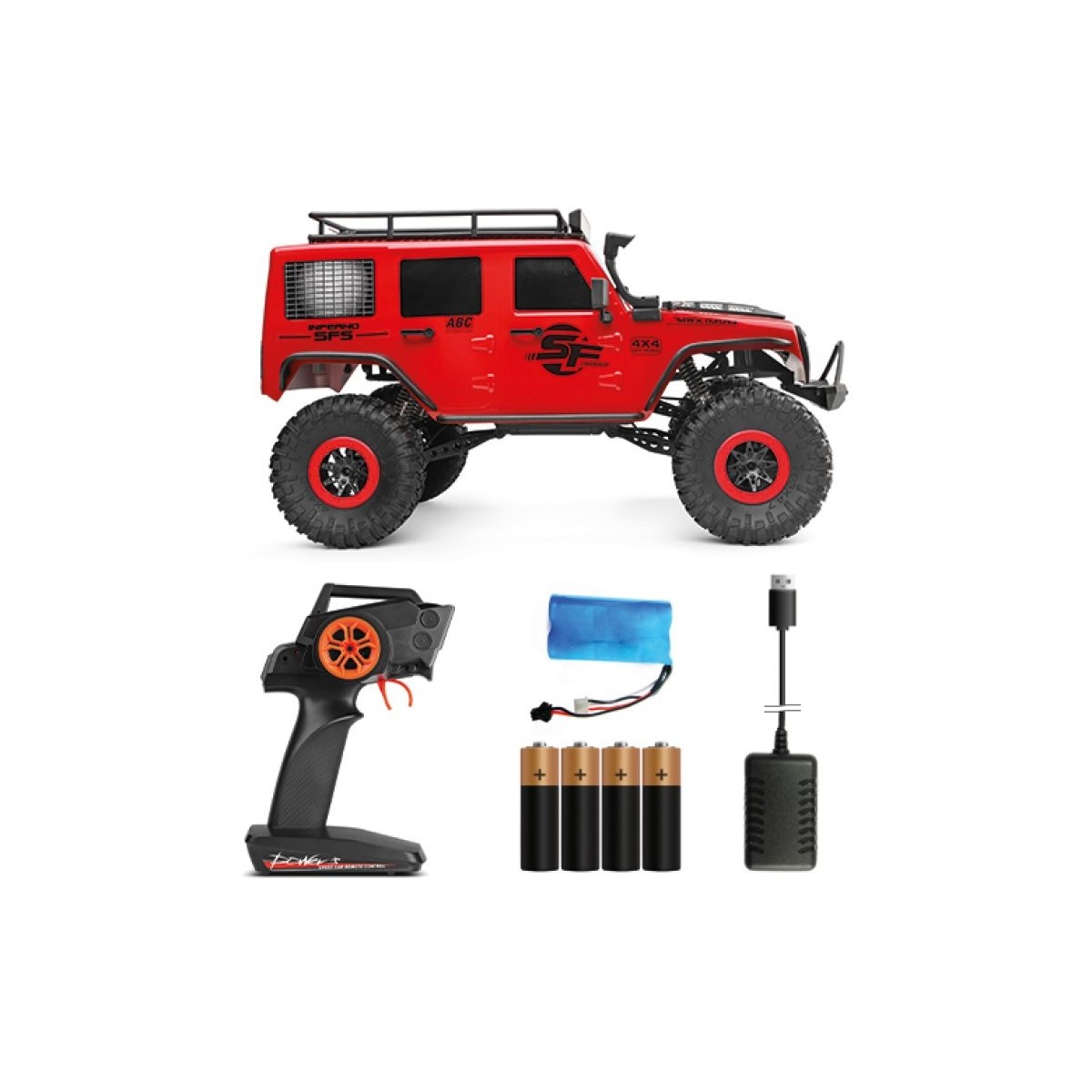 Crawler Land Rover Defender Green 4WD 2.4Ghz 1/8 RTR Siva Siva SV-50570 - 2