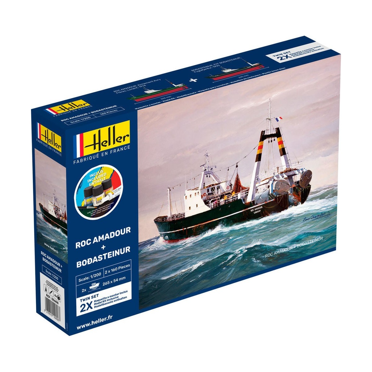 Roc Aamadour + Bodasteinur 1/200 Heller + colle et peintures Heller HEL-55608 - 1