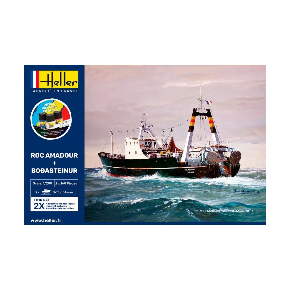 Roc Aamadour + Bodasteinur 1/200 Heller + colle et peintures Heller HEL-55608 - 2