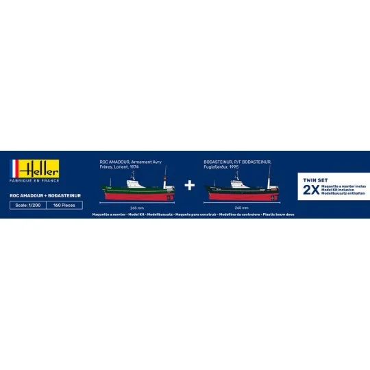 HEL-55608-Roc Aamadour + Bodasteinur 1/200 Heller + colle et peintures - HEL-55608