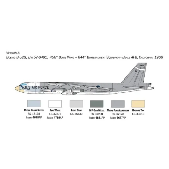 B-52G Stratofortress Start of production 1/72 Italeri Italeri I1451 - 4 I1451-B-52G Stratofortress Start of production 1/72 Italeri - I1451