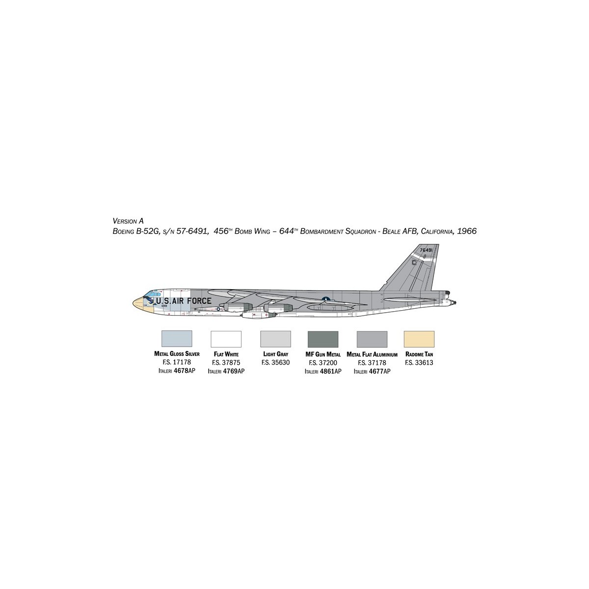 B-52G Stratofortress Start of production 1/72 Italeri Italeri I1451 - 4 B-52G Stratofortress Start of production 1/72 Italeri Italeri I1451 - 4