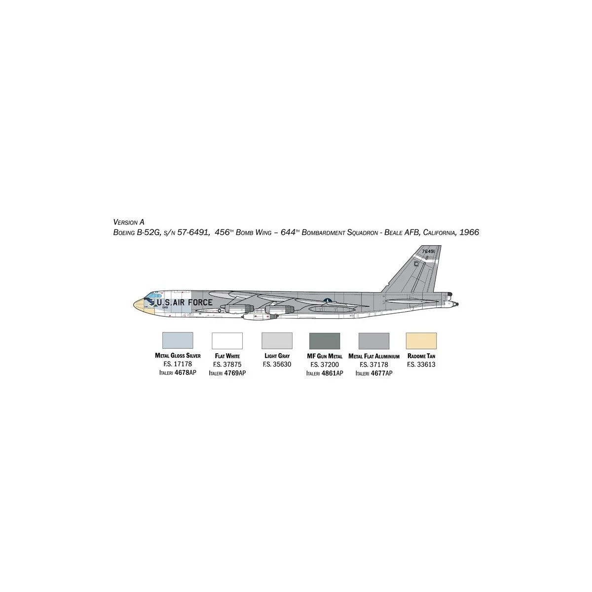 B-52G Stratofortress Start of production 1/72 Italeri Italeri I1451 - 4 B-52G Stratofortress Start of production 1/72 Italeri Italeri I1451 - 4
