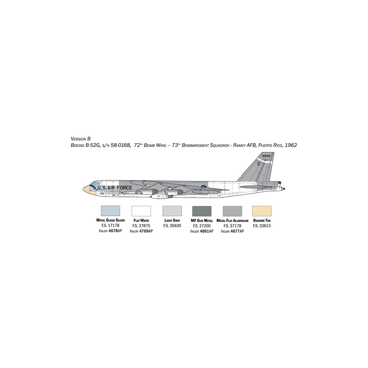 B-52G Stratofortress Start of production 1/72 Italeri Italeri I1451 - 5 B-52G Stratofortress Start of production 1/72 Italeri Italeri I1451 - 5