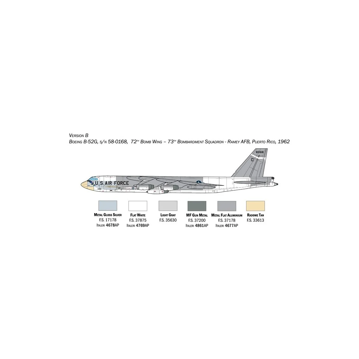 B-52G Stratofortress Start of production 1/72 Italeri Italeri I1451 - 5 B-52G Stratofortress Start of production 1/72 Italeri Italeri I1451 - 5