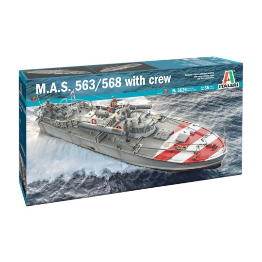 I5626-Bateau M.A.S. 568 avec Equipage 1/35 Italeri