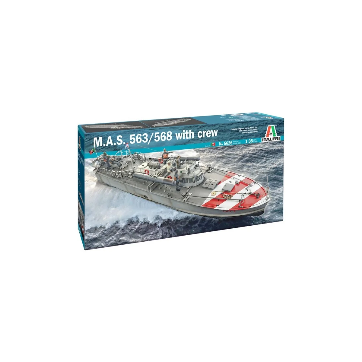 Boat M.A.S. 568 with Crew 1/35 Italeri Italeri I5626 - 2