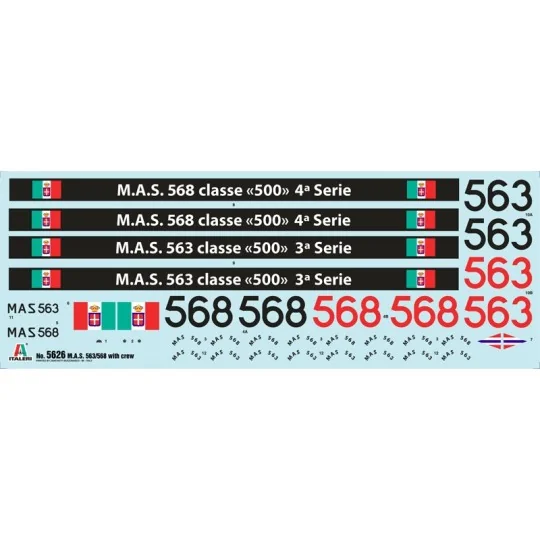 Bateau M.A.S. 568 avec Equipage 1/35 Italeri Italeri I5626 - 3 I5626-Bateau M.A.S. 568 avec Equipage 1/35 Italeri - I5626