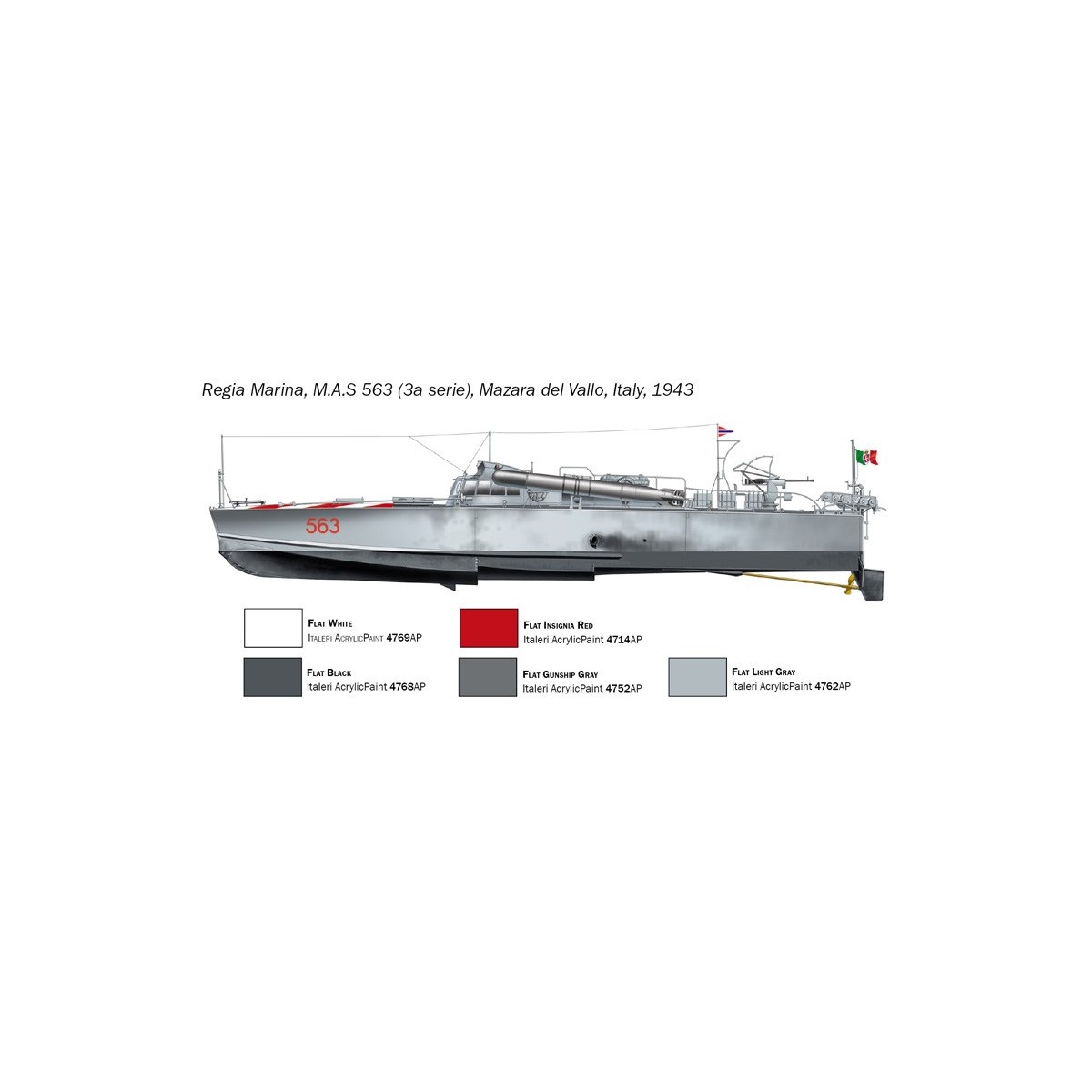 Boat M.A.S. 568 with Crew 1/35 Italeri Italeri I5626 - 5