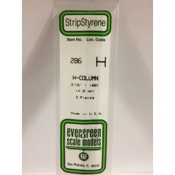 H profile 4.8x350mm Ref: 286 - Evergreen - S1370286 - S1370286