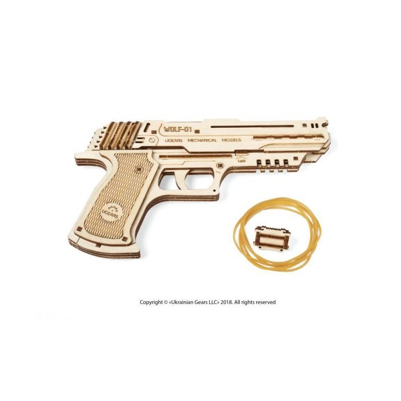 Gun Wolf-01 3D wood UGEARS UG-70047