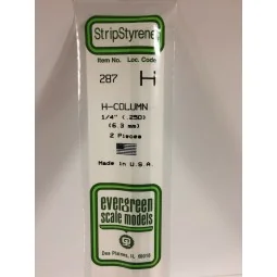 H-profile 6.3x350mm Ref: 287 - Evergreen - S1370287 - S1370287