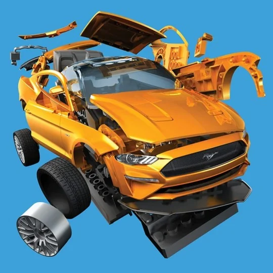 J6036-Ford Mustang GT - QuickBuild Airfix - J6036