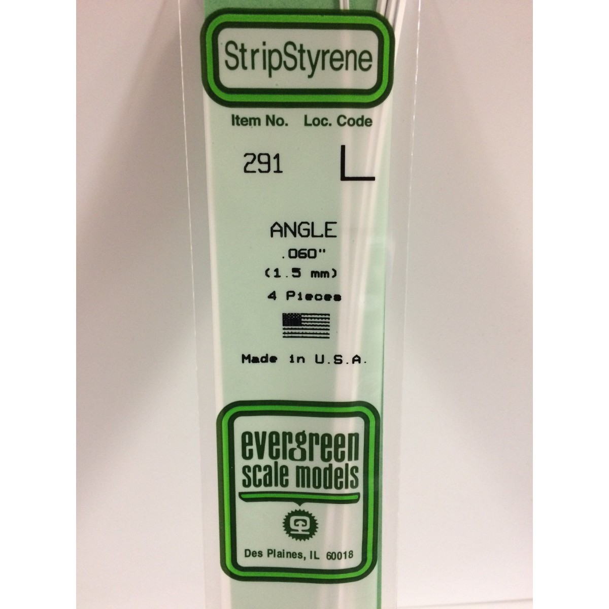 Profile L 1.5x350mm Ref: 291 - Evergreen - S1370291 Profile L 1.5x350mm Ref: 291 - Evergreen - S1370291