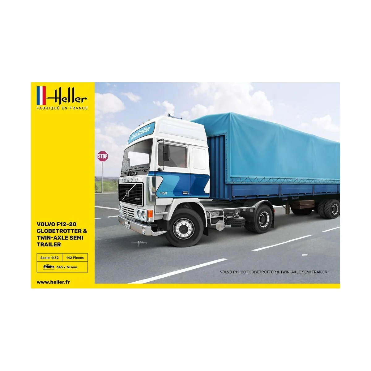 Volvo F12-20 Globetrotter & semi-remorque 1/32 Heller Heller 81703 - 2