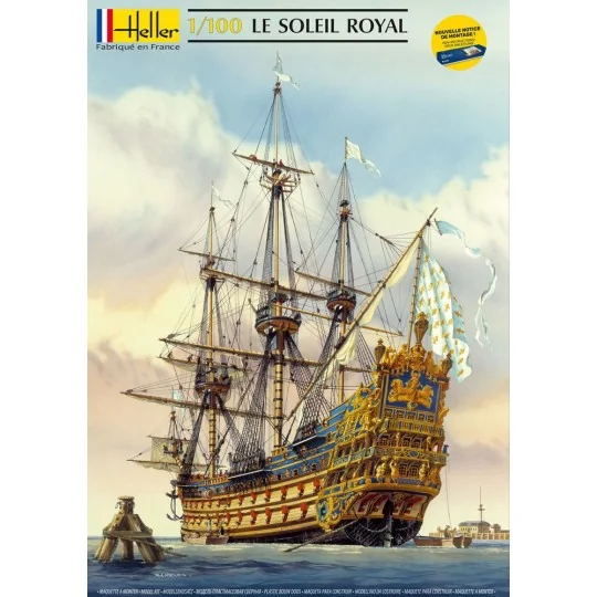 HEL-80899-Boat Le Soleil Royal 1692 1/100 Heller - HEL-80899