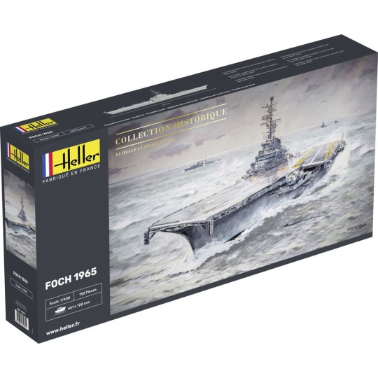 HEL-81071-Aircraft carrier Foch 1965 1/400 Heller