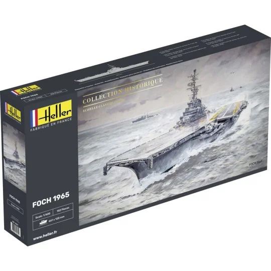 Porte-avion Foch 1965 1/400 Heller Heller HEL-81071 - 1 HEL-81071-Porte-avion Foch 1965 1/400 Heller - HEL-81071