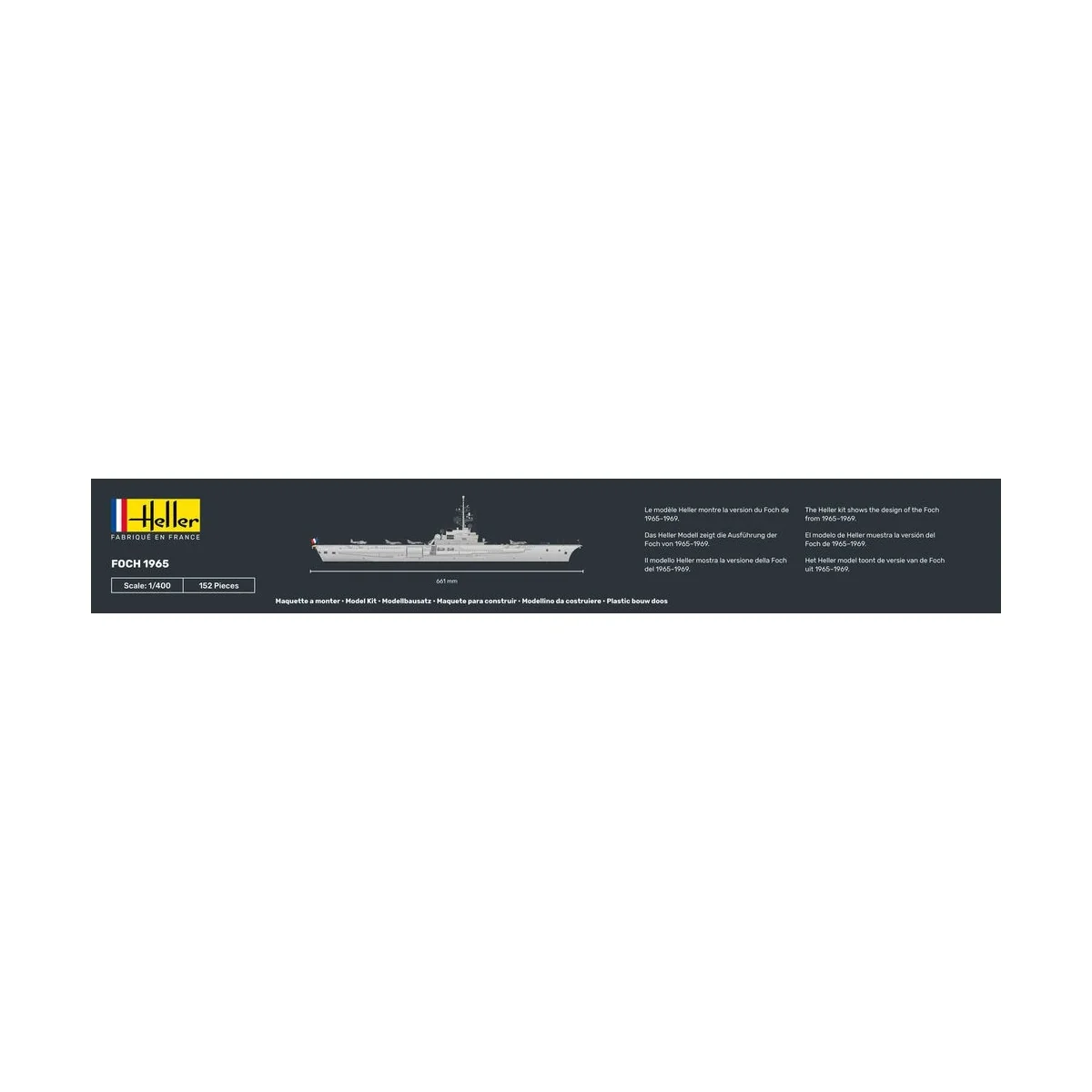 Aircraft carrier Foch 1965 1/400 Heller Heller HEL-81071 - 4