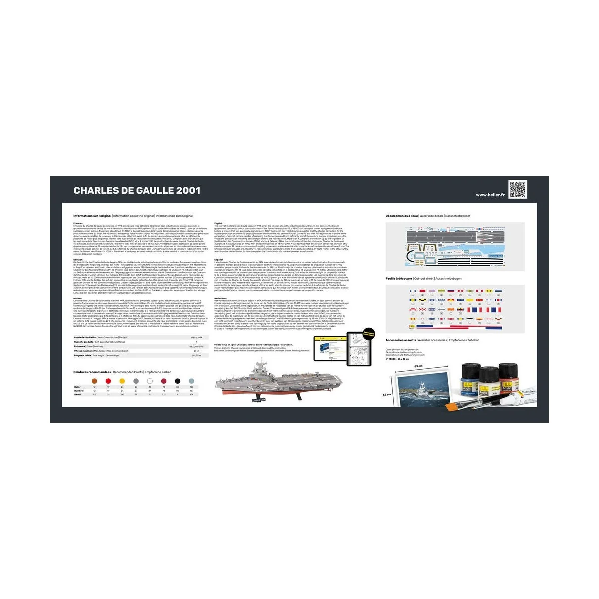 Aircraft carrier Charles de Gaulle 2001 1/400 Heller Heller HEL-81072 - 3