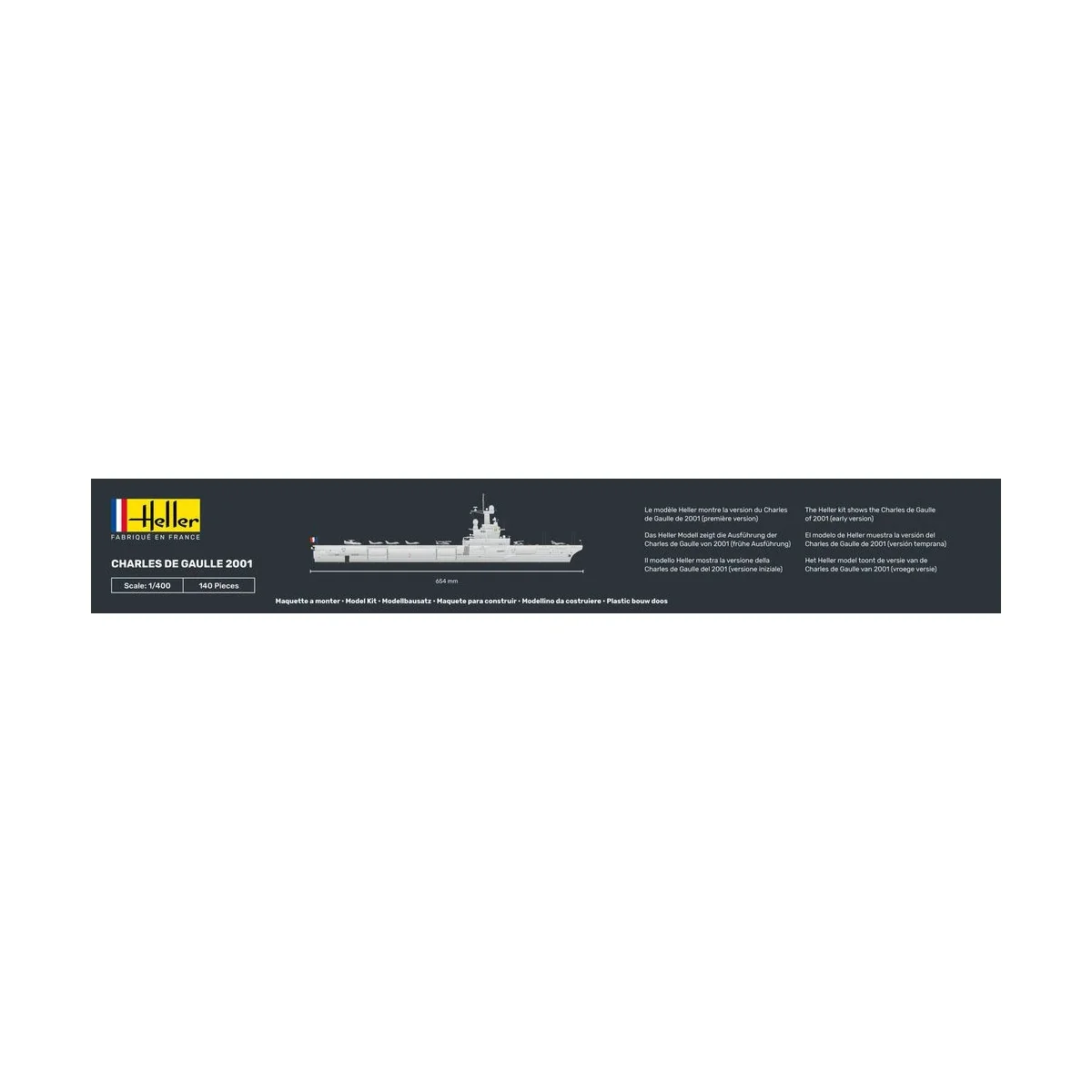 Aircraft carrier Charles de Gaulle 2001 1/400 Heller Heller HEL-81072 - 4