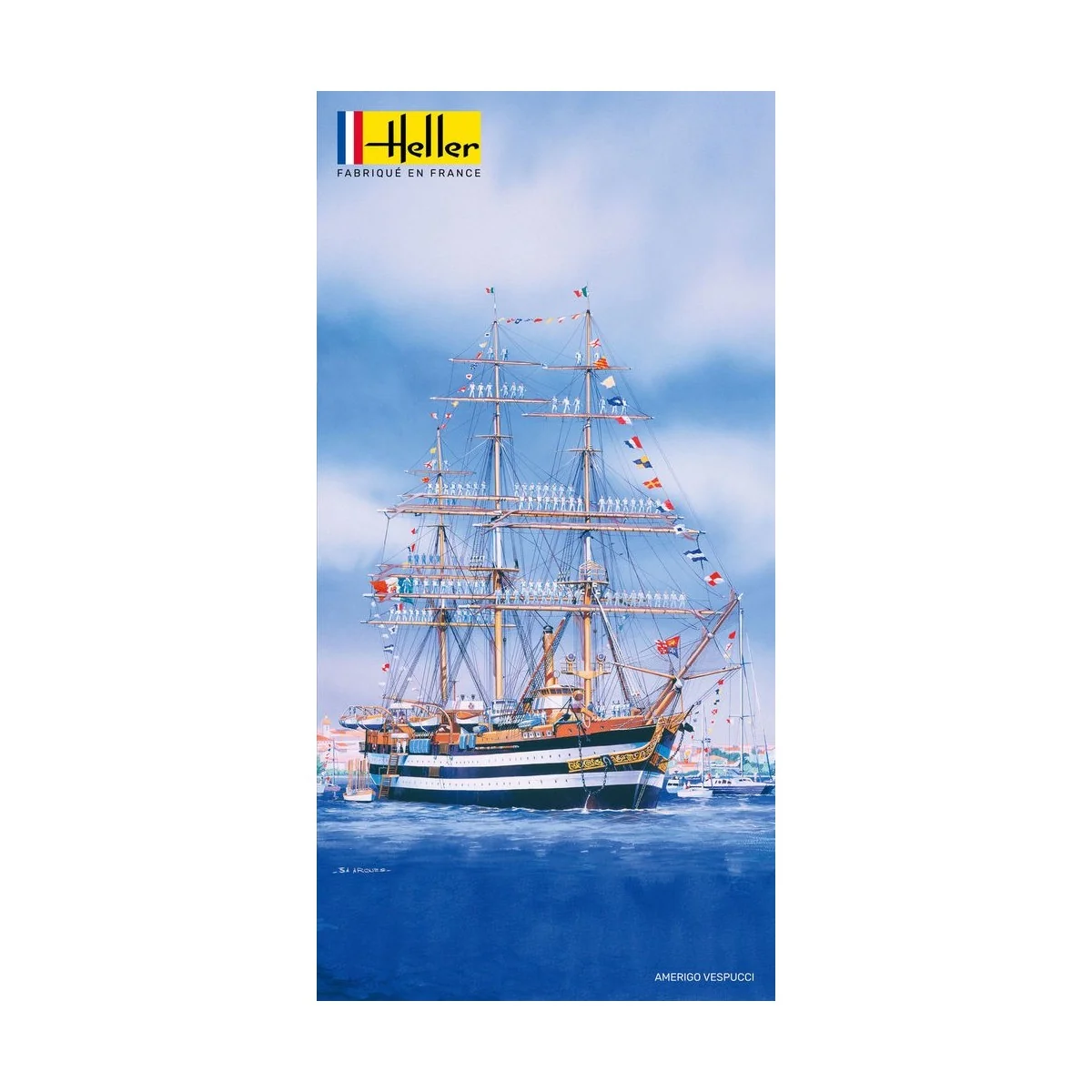 Boat Amerigo Vespucci 1/150 Heller Heller HEL-80807 - 2 Boat Amerigo Vespucci 1/150 Heller Heller HEL-80807 - 2