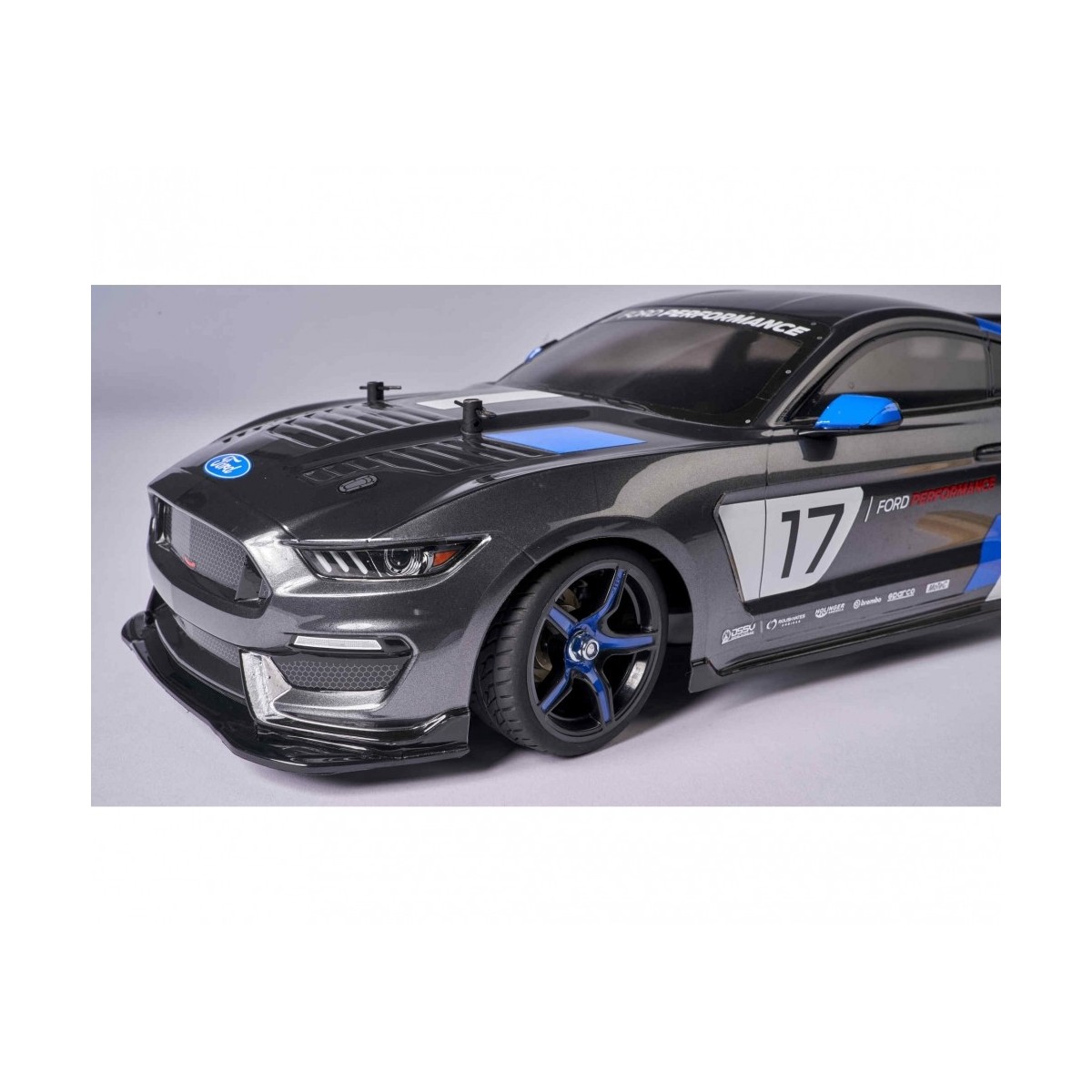 Wheels 5 spokes black / blue 26mm 1/10 (4) Carson Carson 500900167 - 2